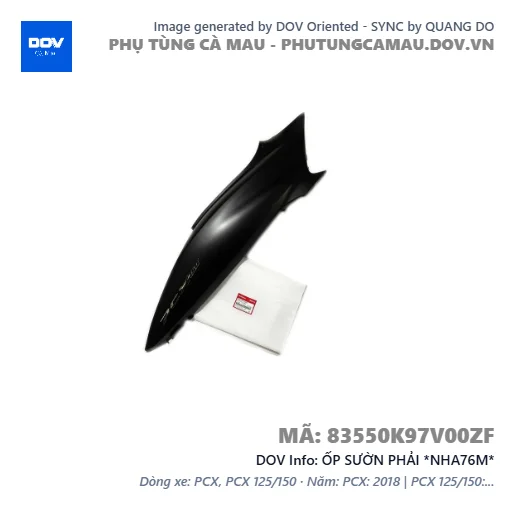 ỐP SƯỜN PHẢI *NHA76M*  — 83550K97V00ZF
