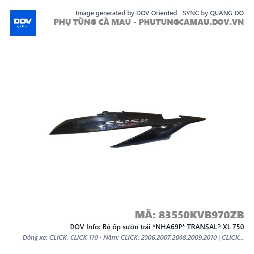 Bộ ốp sườn trái *NHA69P* TRANSALP XL 750 — 83550KVB970ZB