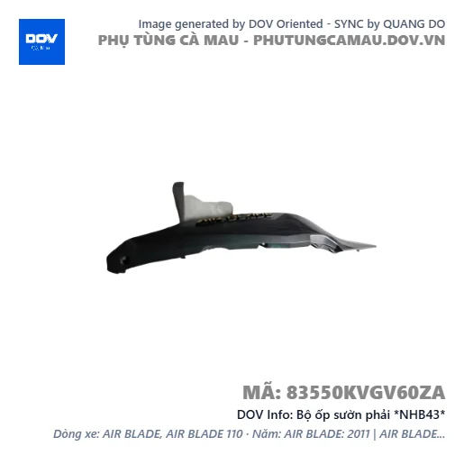 Bộ ốp sườn phải *NHB43*  — 83550KVGV60ZA