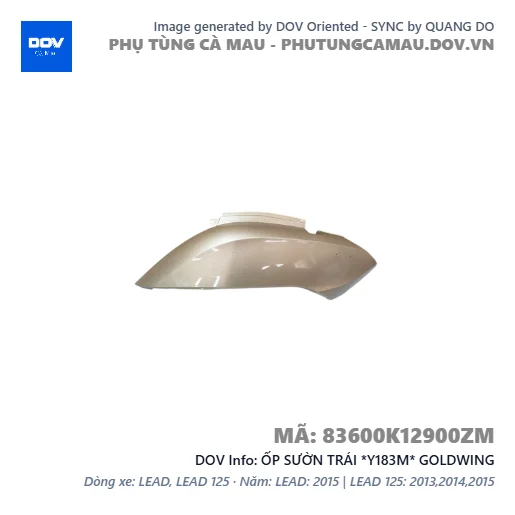 ỐP SƯỜN TRÁI *Y183M* GOLDWING — 83600K12900ZM
