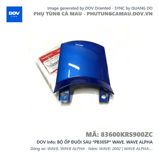 BỘ ỐP ĐUÔI SAU *PB305P* WAVE, WAVE ALPHA — 83600KRS900ZC