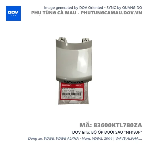 BỘ ỐP ĐUÔI SAU *NH193P*  — 83600KTL780ZA