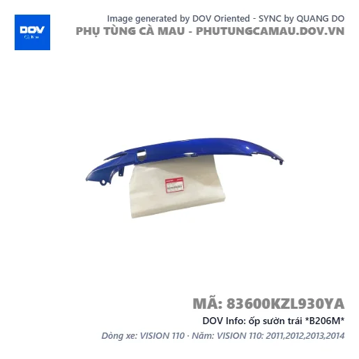ốp sườn trái *B206M*  — 83600KZL930YA