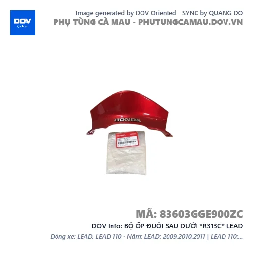 BỘ ỐP ĐUÔI SAU DƯỚI *R313C* LEAD — 83603GGE900ZC