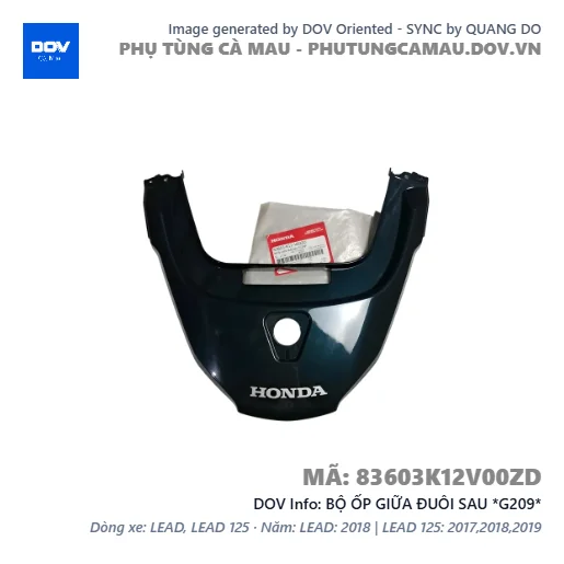BỘ ỐP GIỮA ĐUÔI SAU *G209*  — 83603K12V00ZD