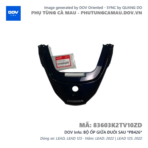BỘ ỐP GIỮA ĐUÔI SAU *PB426*  — 83603K2TV10ZD