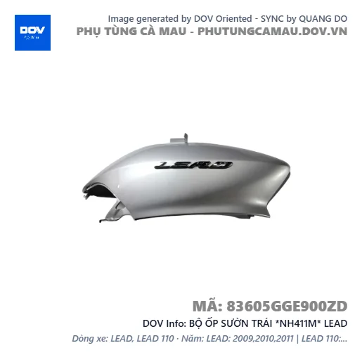 BỘ ỐP SƯỜN TRÁI *NH411M* LEAD — 83605GGE900ZD