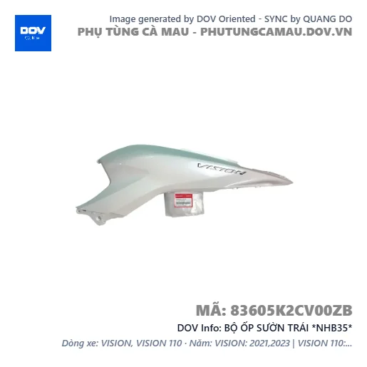 BỘ ỐP SƯỜN TRÁI *NHB35*  — 83605K2CV00ZB
