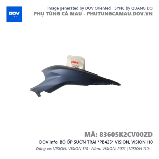 BỘ ỐP SƯỜN TRÁI *PB425* VISION, VISION 110 — 83605K2CV00ZD