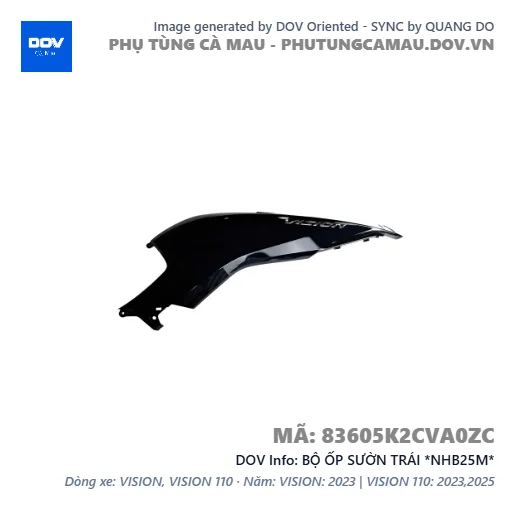 BỘ ỐP SƯỜN TRÁI *NHB25M*  — 83605K2CVA0ZC