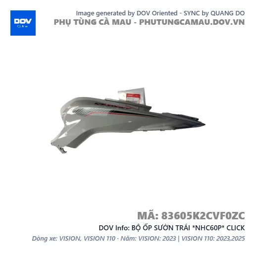 BỘ ỐP SƯỜN TRÁI *NHC60P* CLICK — 83605K2CVF0ZC