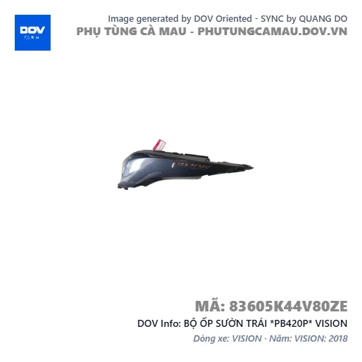 BỘ ỐP SƯỜN TRÁI *PB420P* VISION — 83605K44V80ZE