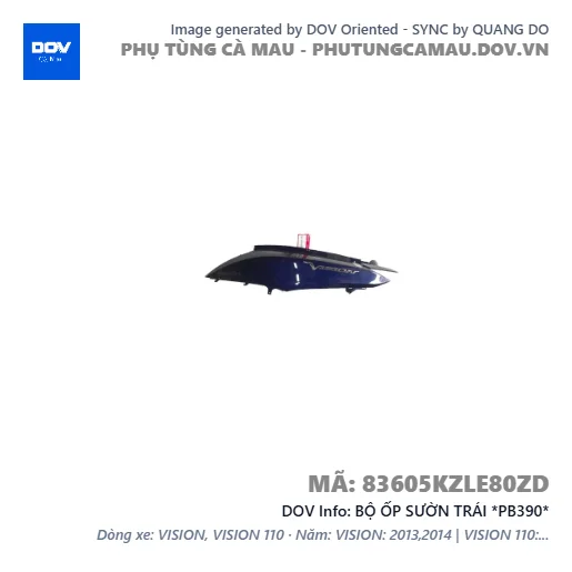 BỘ ỐP SƯỜN TRÁI *PB390*  — 83605KZLE80ZD
