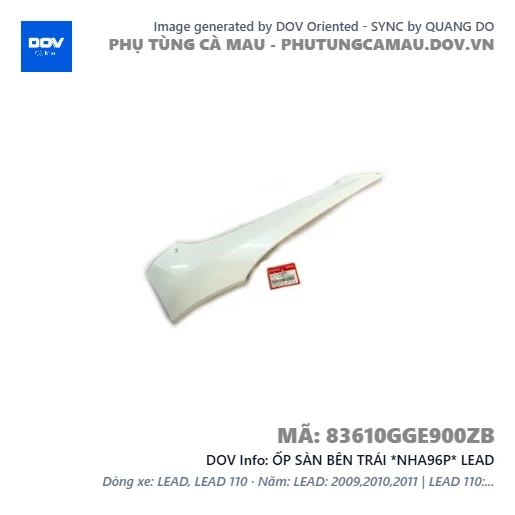 ỐP SÀN BÊN TRÁI *NHA96P* LEAD — 83610GGE900ZB