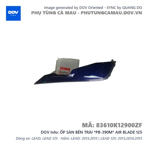 ỐP SÀN BÊN TRÁI *PB-390M* AIR BLADE 125 — 83610K12900ZF