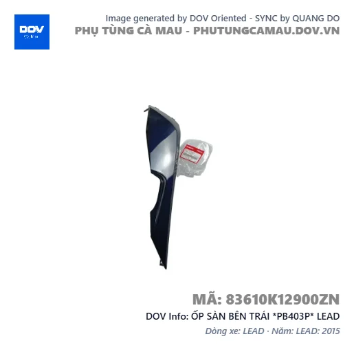 ỐP SÀN BÊN TRÁI *PB403P* LEAD — 83610K12900ZN