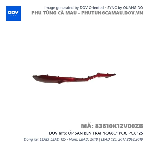 ỐP SÀN BÊN TRÁI *R368C* PCX, PCX 125 — 83610K12V00ZB