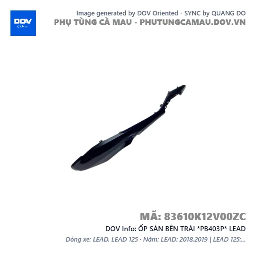 ỐP SÀN BÊN TRÁI *PB403P* LEAD — 83610K12V00ZC