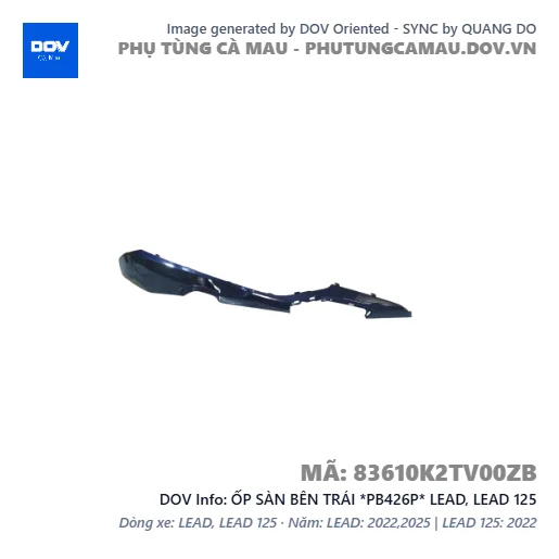 ỐP SÀN BÊN TRÁI *PB426P* LEAD, LEAD 125 — 83610K2TV00ZB