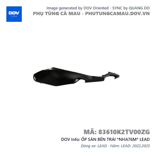 ỐP SÀN BÊN TRÁI *NHA76M* LEAD — 83610K2TV00ZG