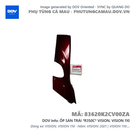 ỐP SÀN TRÁI *R350C* VISION, VISION 110 — 83620K2CV00ZA