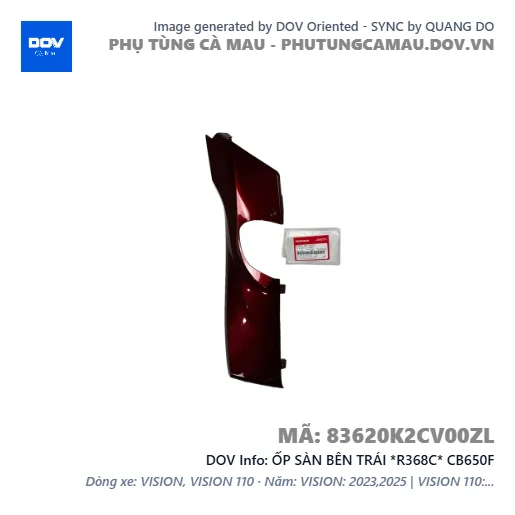 ỐP SÀN BÊN TRÁI *R368C* CB650F — 83620K2CV00ZL