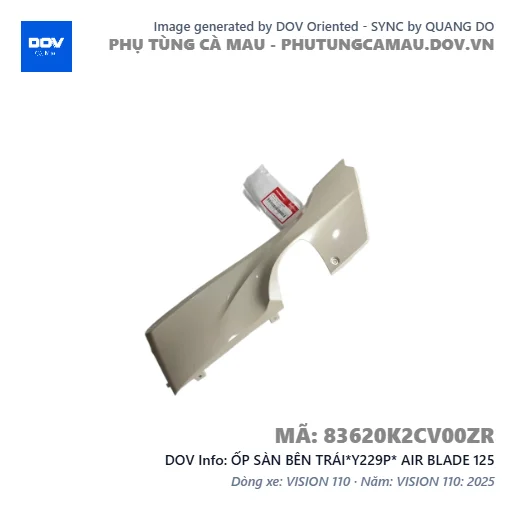 ỐP SÀN BÊN TRÁI*Y229P* AIR BLADE 125 — 83620K2CV00ZR