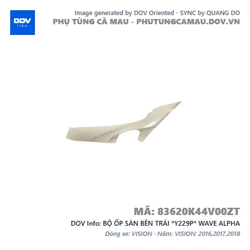 BỘ ỐP SÀN BÊN TRÁI *Y229P* WAVE ALPHA — 83620K44V00ZT