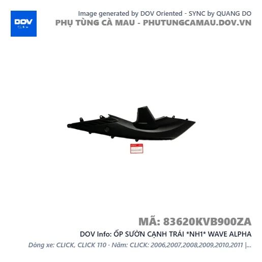 ỐP SƯỜN CẠNH TRÁI *NH1* WAVE ALPHA — 83620KVB900ZA