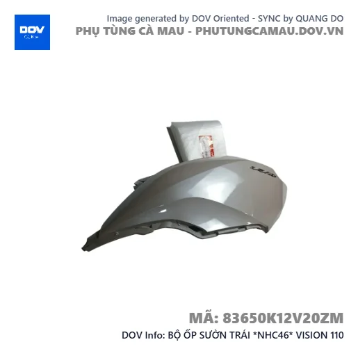 BỘ ỐP SƯỜN TRÁI *NHC46* VISION 110 — 83650K12V20ZM
