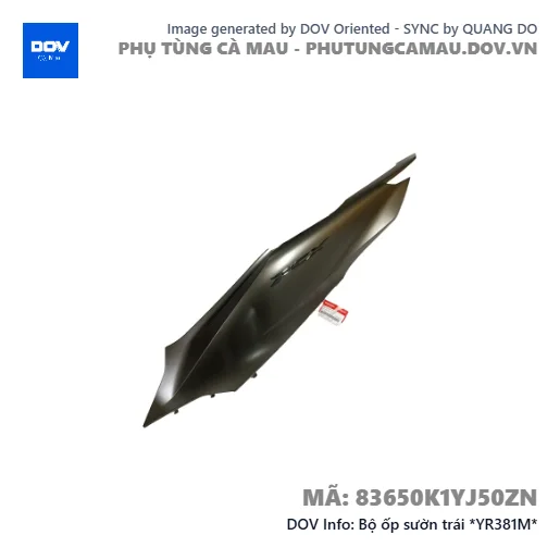 Bộ ốp sườn trái *YR381M*  — 83650K1YJ50ZN