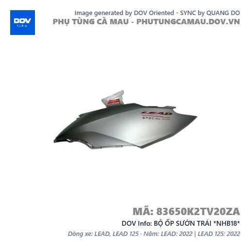 BỘ ỐP SƯỜN TRÁI *NHB18*  — 83650K2TV20ZA
