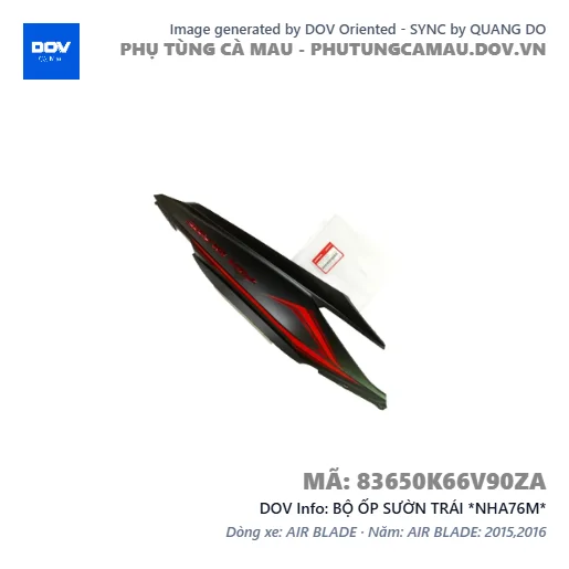BỘ ỐP SƯỜN TRÁI *NHA76M*  — 83650K66V90ZA