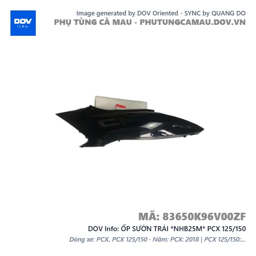 ỐP SƯỜN TRÁI *NHB25M* PCX 125/150 — 83650K96V00ZF