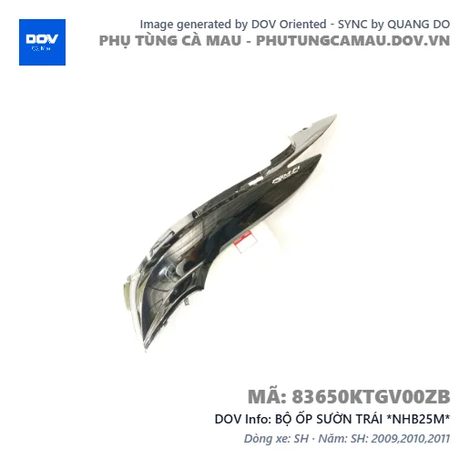 BỘ ỐP SƯỜN TRÁI *NHB25M*  — 83650KTGV00ZB