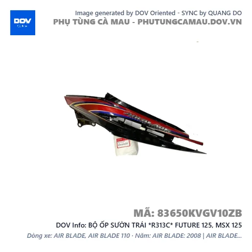 BỘ ỐP SƯỜN TRÁI *R313C* FUTURE 125, MSX 125 — 83650KVGV10ZB