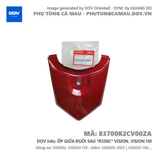 ỐP GIỮA ĐUÔI SAU *R350C* VISION, VISION 110 — 83700K2CV00ZA