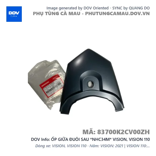 ỐP GIỮA ĐUÔI SAU *NHC34M* VISION, VISION 110 — 83700K2CV00ZH