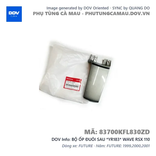BỘ ỐP ĐUÔI SAU *YR183* WAVE RSX 110 — 83700KFL830ZD