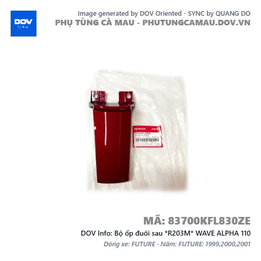 Bộ ốp đuôi sau *R203M* WAVE ALPHA 110 — 83700KFL830ZE