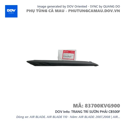 TRANG TRÍ SƯỜN PHẢI CB500F — 83700KVG900