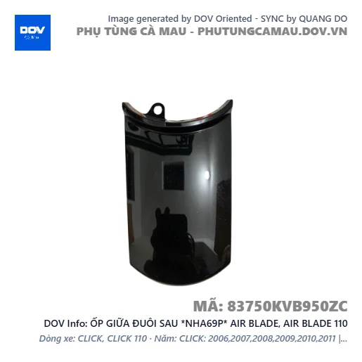 ỐP GIỮA ĐUÔI SAU *NHA69P* AIR BLADE, AIR BLADE 110 — 83750KVB950ZC