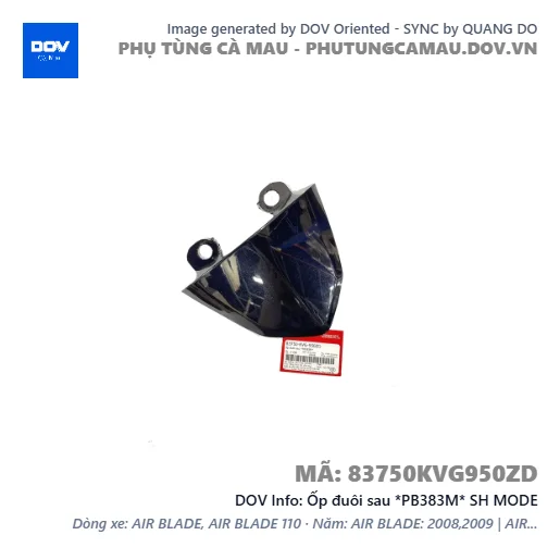 Ốp đuôi sau *PB383M* SH MODE — 83750KVG950ZD