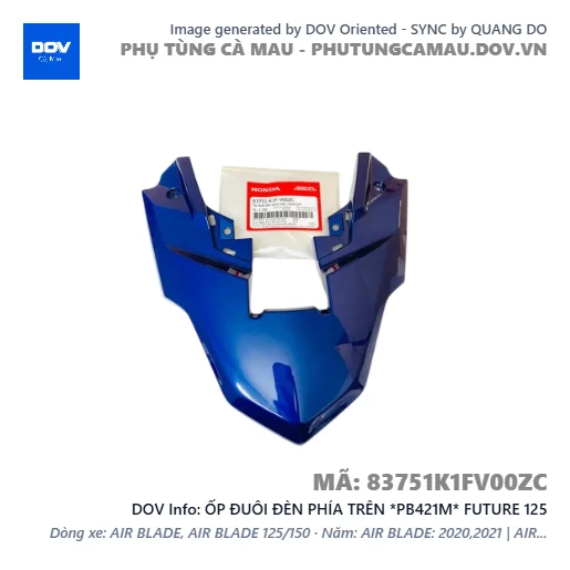 ỐP ĐUÔI ĐÈN PHÍA TRÊN *PB421M* FUTURE 125 — 83751K1FV00ZC