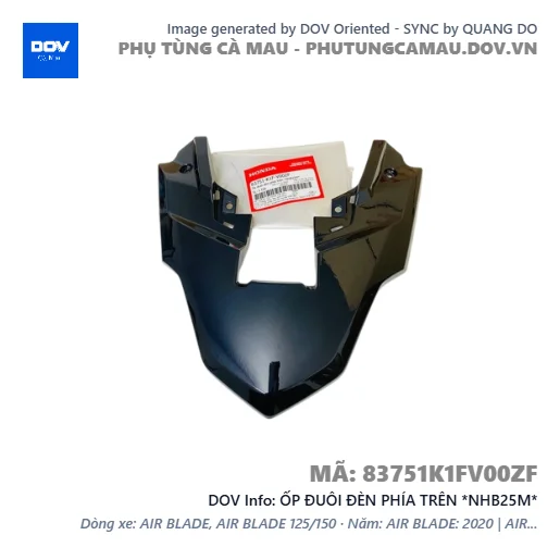ỐP ĐUÔI ĐÈN PHÍA TRÊN *NHB25M*  — 83751K1FV00ZF