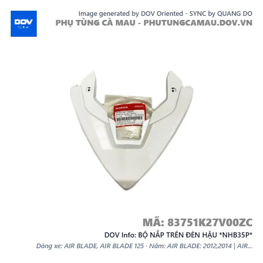 BỘ NẮP TRÊN ĐÈN HẬU *NHB35P*  — 83751K27V00ZC