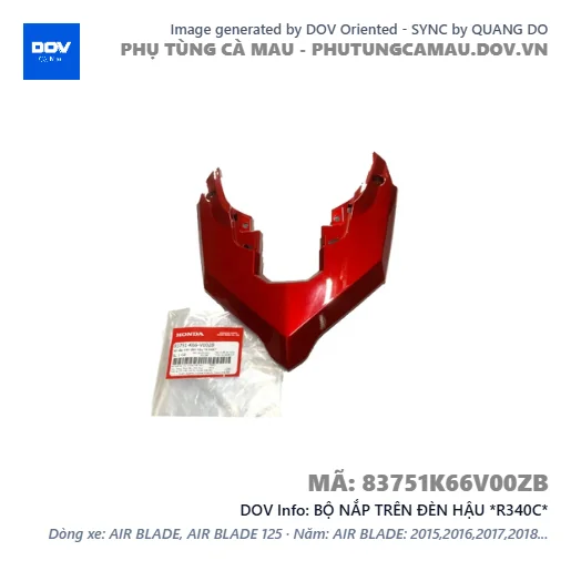 BỘ NẮP TRÊN ĐÈN HẬU *R340C*  — 83751K66V00ZB