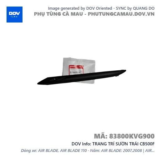 TRANG TRÍ SƯỜN TRÁI CB500F — 83800KVG900