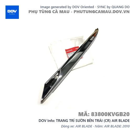 TRANG TRÍ SƯỜN BÊN TRÁI (CR) AIR BLADE — 83800KVGB20