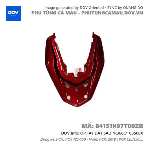 ỐP TAY DẮT SAU *R368C* CB500X — 84151K97T00ZB